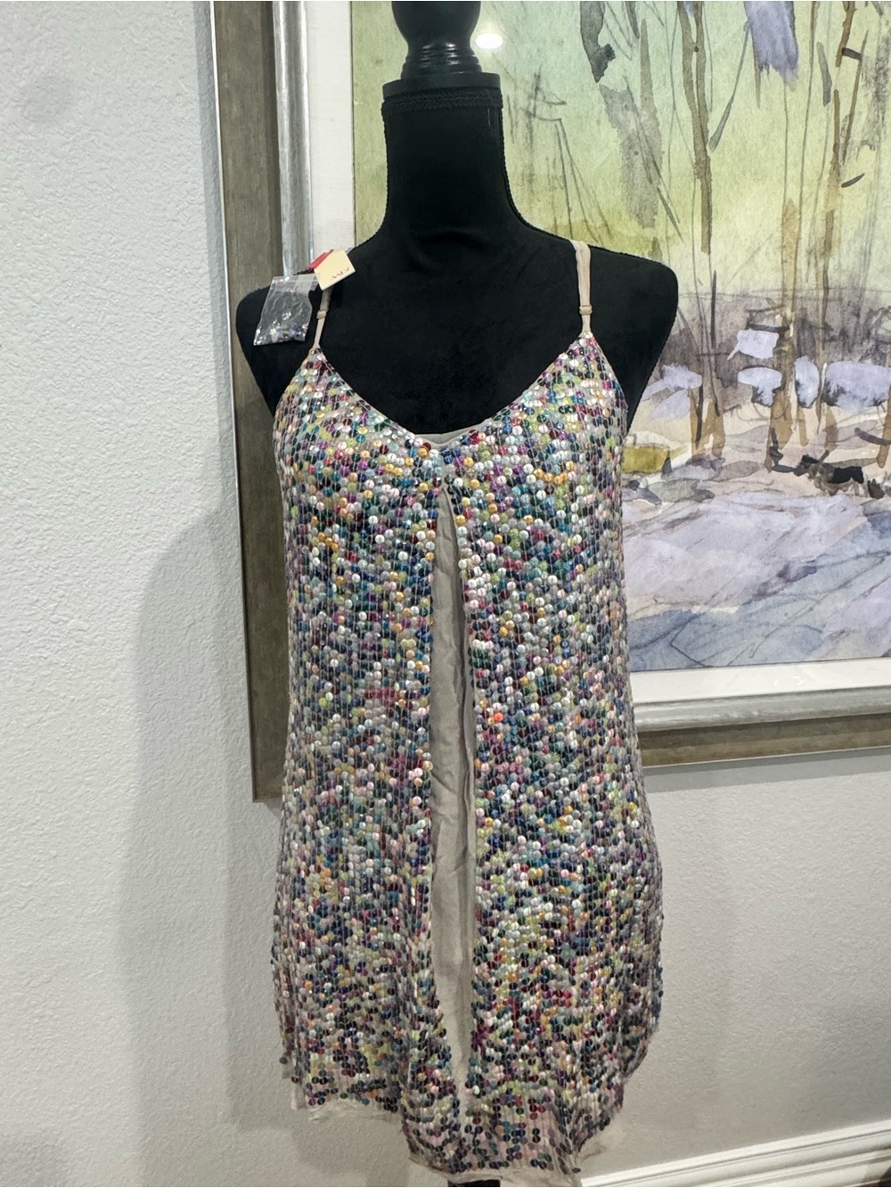 MLV Multicolor Sequin Slip Dress